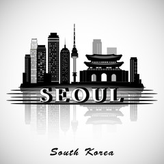 Modern Seoul City Skyline Design