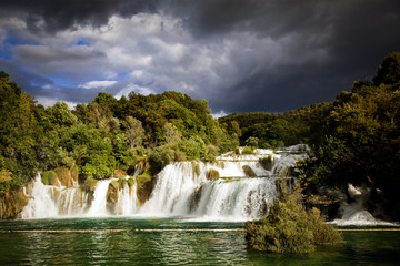 Obraz premium Krka waterfalls