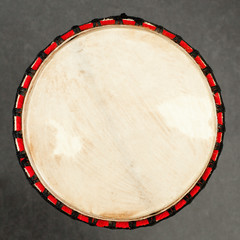 closeup of traditional african drum
