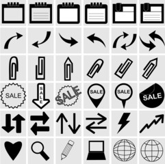 Vector Illustration of Different Icons