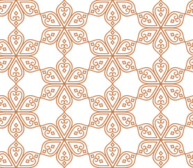 Indian seamless abstract pattern of traditional vintage flowers