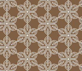 Indian seamless abstract pattern of traditional vintage flowers