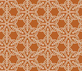 Indian seamless abstract pattern of traditional vintage flowers