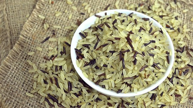 Raw mixed Rice (not loopable 4K UHD footage)
