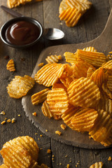 Hot Barbeque Potato Chips