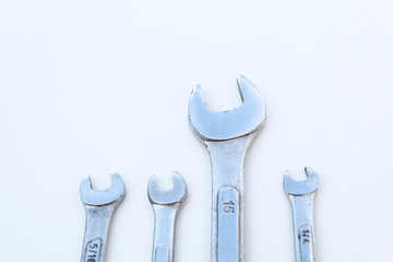 Mechanic tools set isolated