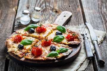 Homemade pizza