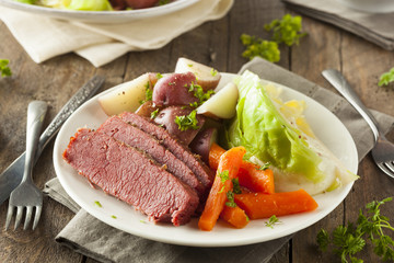 Homemade Corned Beef and Cabbage © Brent Hofacker