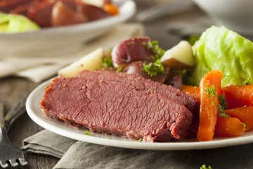 Foto op Canvas Homemade Corned Beef and Cabbage © Brent Hofacker