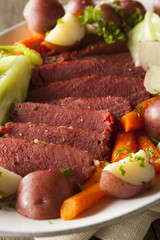 Homemade Corned Beef and Cabbage