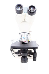 Microscope in lab