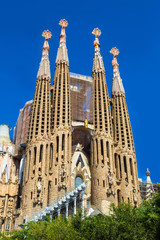 Naklejka premium Sagrada Familia in Barcelona