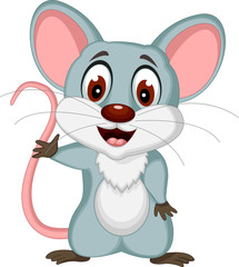Obraz na płótnie Canvas cute mouse cartoon posing