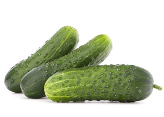 Cucumber vegetable  isolated on white background cutout