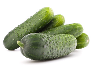 Cucumber vegetable  isolated on white background cutout