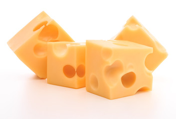 cheese isolated on white background cutout
