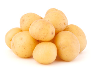 new potato tuber isolated on white background cutout