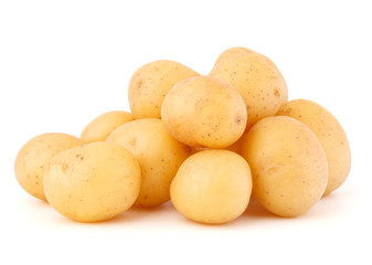 new potato tuber isolated on white background cutout