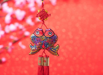 Chinese lucky knots used during spring festival