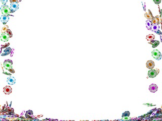 falling casino chips