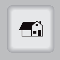 mortgage, icon, black, vector, illustration
