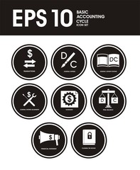 Accounting Icons In Black
