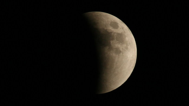 Lunar Eclipse Lapse Dissolve Video
