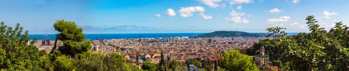 Panoramic view of Barcelona