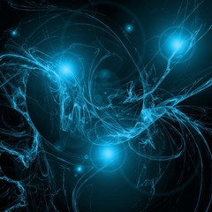 Plasmatic background with lens flare effect