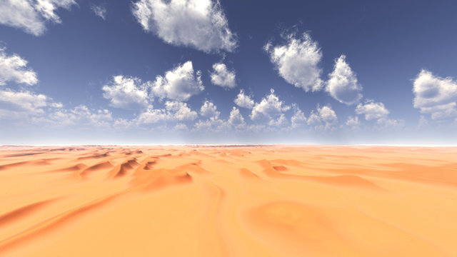 Dry desert.