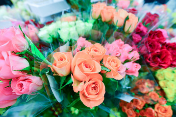 flower bouquet with a lot of different flowers