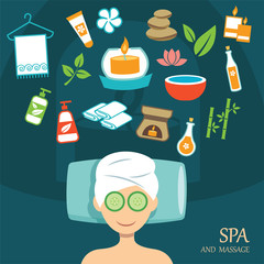 vector spa flat design