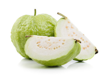 guava on white background