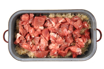 raw pig meat