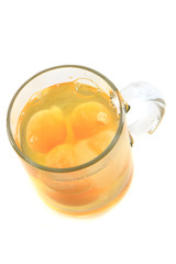 eggs in the glass cup