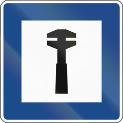 German traffic sign: Repair service