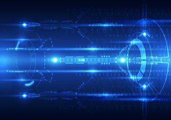 Abstract future technology concept background, vector