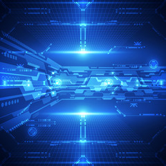 Abstract future technology concept background, vector