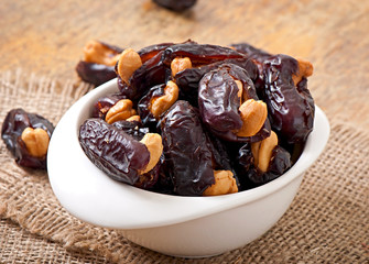 Oriental sweets - sun dried dates stuffed with cashew