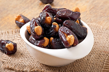 Oriental sweets - sun dried dates stuffed with cashew