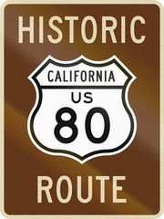 Fototapeta premium US historic route highway 60