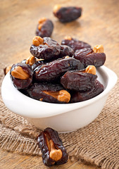 Oriental sweets - sun dried dates stuffed with cashew