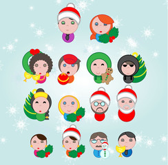 Christmas avatar characters