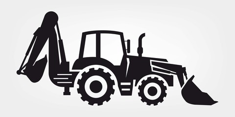 tractor and excavator