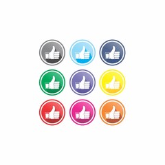 thumb up like finger icon facebook