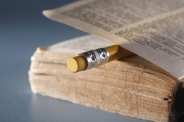 pencil,dictionary