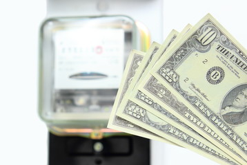 Money and electric energy meter