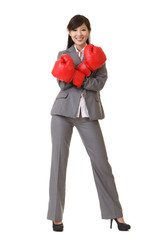 boxing business woman