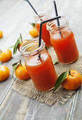 Juice and tangerines