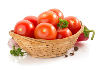 tomato isolated on white